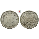 Deutsches Kaiserreich, 10 Pfennig 1915, F, vz/st, J. 13