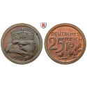 Deutsches Kaiserreich, 25 Pfennig 1908, Probe von Karl Goetz, vz-st, Schaaf 18/G31