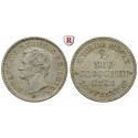 Sachsen, Königreich Sachsen, Johann, 2 Neugroschen 1868, vz