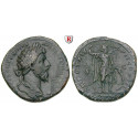 Römische Kaiserzeit, Marcus Aurelius, Sesterz 164-165, ss