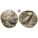 Attika, Athen, Tetradrachme 2. Hälfte 5.Jh. v.Chr., vz