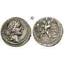 Römische Republik, Caius Iulius Caesar, Denar 47-46 v.Chr., ss+