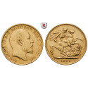 Australien, Edward VII., Sovereign 1903, 7,32 g fein, ss-vz