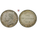 Sachsen, Sachsen-Coburg-Gotha, Ernst II., Vereinstaler 1869, vz/ss-vz