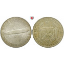 Weimarer Republik, 5 Reichsmark 1930, Zeppelin, A, ss-vz/vz, J. 343