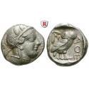 Attika, Athen, Tetradrachme 2. Hälfte 5.Jh. v.Chr., ss-vz