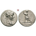 Römische Kaiserzeit, Tiberius, Denar 14-37, ss-vz