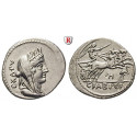 Römische Republik, C. Fabius, Denar 102 v. Chr., ss-vz/ss