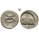 Thrakien-Donaugebiet, Apollonia Pontika, Drachme 5.-4.Jh. v.Chr., ss-vz
