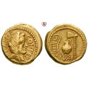 Römische Republik, Caius Iulius Caesar, Aureus 46 v.Chr., ss+