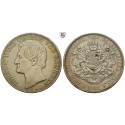Sachsen, Königreich Sachsen, Johann, Vereinsdoppeltaler 1861, ss/ss-vz