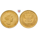 Luxemburg, Charlotte, 20 Francs (Medaille) 1963, 5,81 g fein, vz-st