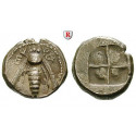 Ionien, Ephesos, Drachme 500-420 v.Chr., ss-vz