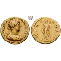 Römische Kaiserzeit, Hadrianus, Aureus 119-120, ss-vz