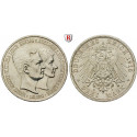 Deutsches Kaiserreich, Braunschweig, Ernst August, 3 Mark 1915, mit Lüneburg, A, vz/vz+, J. 57