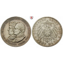 Deutsches Kaiserreich, Sachsen, Friedrich August III., 5 Mark 1909, Universität Leipzig, f.vz/vz-st, J. 139