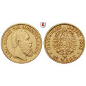 Deutsches Kaiserreich, Württemberg, Karl, 10 Mark 1888, F, ss, J. 292