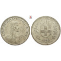 Schweiz, Eidgenossenschaft, 5 Franken 1923, ss-vz