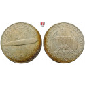 Weimarer Republik, 5 Reichsmark 1930, Zeppelin, E, f.vz, J. 343