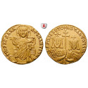 Byzanz, Basilius I. und Constantinus, Solidus 868-879, ss-vz