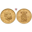 Niederlande, Königreich, Willem III., 10 Gulden 1877, 6,06 g fein, vz