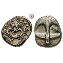 Thrakien-Donaugebiet, Apollonia Pontika, Drachme 5.-4.Jh. v.Chr., ss-vz