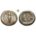 Ionien, Ephesos, Drachme 500-420 v.Chr., ss-vz