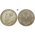 Deutsches Kaiserreich, Sachsen-Meiningen, Georg II., 5 Mark 1908, kurzer Bart, D, ss+, J. 153b