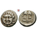 Thrakien-Donaugebiet, Apollonia Pontika, Drachme 480-450 v.Chr., ss+
