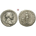 Römische Kaiserzeit, Traianus, Denar 112-117, ss+