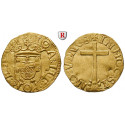 Portugal, Joao III., Cruzado o.J., ss-vz/ss