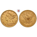 USA, 5 Dollars 1898, 7,52 g fein, ss-vz