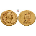 Römische Kaiserzeit, Domitianus, Caesar, Aureus 77-78, ss+
