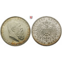 Deutsches Kaiserreich, Bayern, Luitpold, Prinzregent, 5 Mark 1911, 90. Geburtstag, D, f.vz/vz-st, J. 50