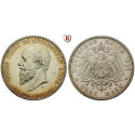 Deutsches Kaiserreich, Schaumburg-Lippe, Georg, 3 Mark 1911, auf den Tod, A, vz/vz-st, J. 166