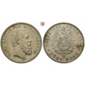 Deutsches Kaiserreich, Württemberg, Karl, 5 Mark 1874, F, ss-vz, J. 173
