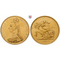 Grossbritannien, Victoria, 5 Pounds 1887, f.vz