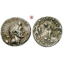 Römische Republik, Sextus Pompeius Magnus, Denar 42-40 v.Chr., ss-vz