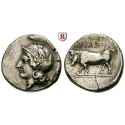 Italien-Kampanien, Hyria, Didrachme 405-385 v.Chr., ss+