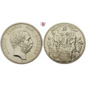 Deutsches Kaiserreich, Sachsen, Albert, Gedenkmünze in 5-Mark-Größe 1889, E, ss-vz aus PP, J. 123