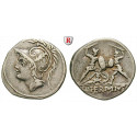 Römische Republik, Q. Minucius Thermus, Denar 103 v.Chr., ss+