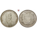 Schweiz, Eidgenossenschaft, 5 Franken 1925, ss-vz/vz
