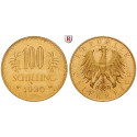Österreich, 1. Republik, 100 Schilling 1930, 21,17 g fein, f.vz/vz-st