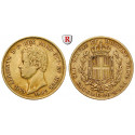 Italien, Königreich Sardinien, Carlo Alberto, 20 Lire 1849, 5,81 g fein, ss