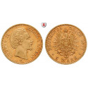 Deutsches Kaiserreich, Bayern, Ludwig II., 5 Mark 1877, D, ss-vz, J. 195