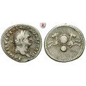 Römische Kaiserzeit, Vespasianus, Denar 80-81, ss