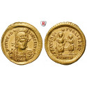 Römische Kaiserzeit, Theodosius II., Solidus 425-429, vz