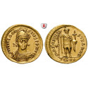 Römische Kaiserzeit, Theodosius II., Solidus 424-425, ss-vz