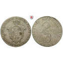 Mecklenburg, Mecklenburg-Schwerin, Friedrich Franz I., 2/3 Taler 1801, ss+