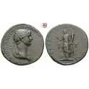 Römische Kaiserzeit, Traianus, Sesterz 114-117, ss+